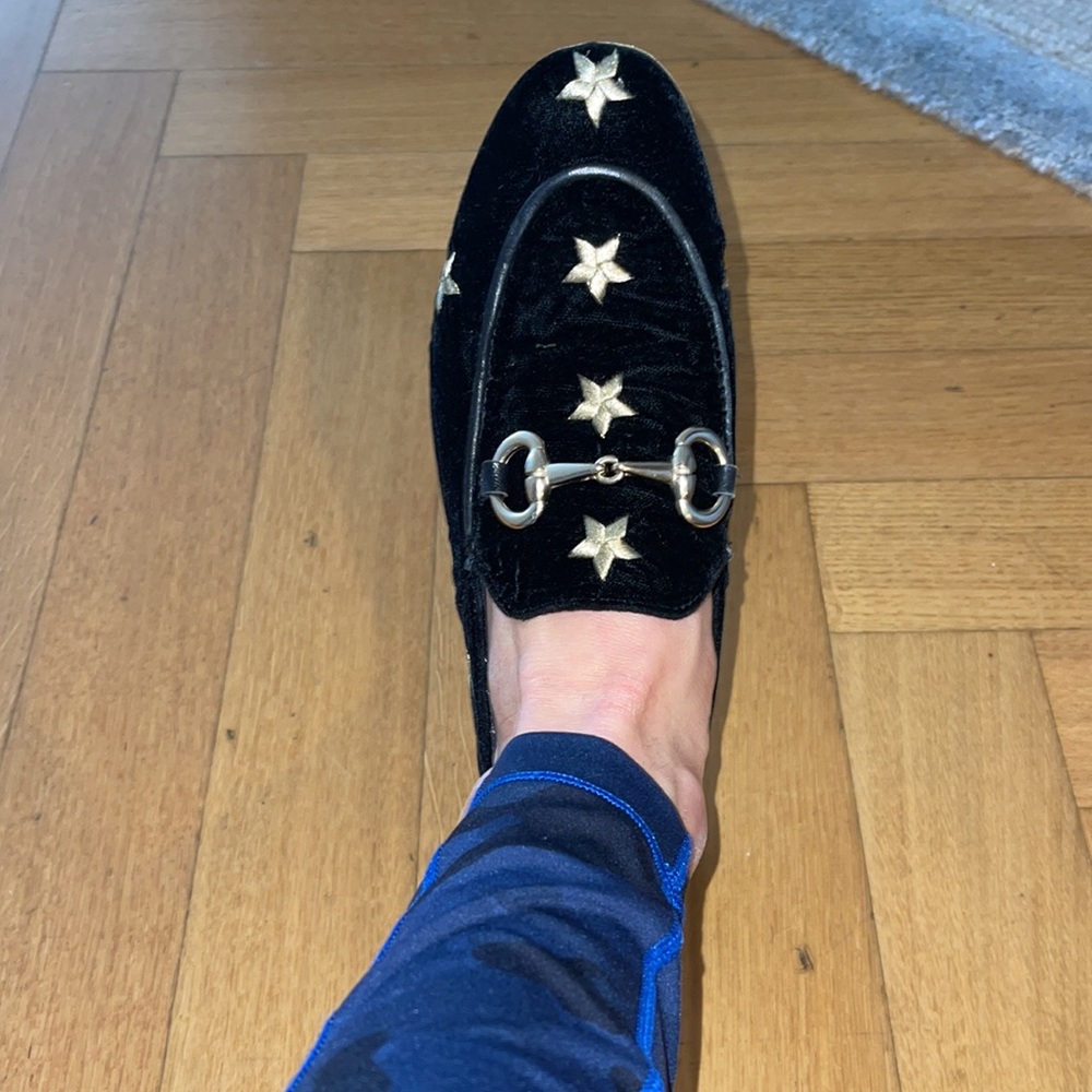 0000~Gemstone Velvet Loafers main image 0